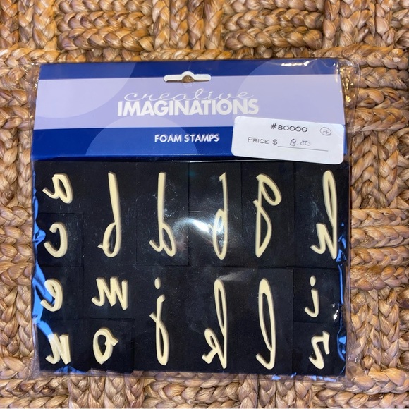 Creative Imaginations Foam Stamps – Script – Lower Case - Picture 5 of 7